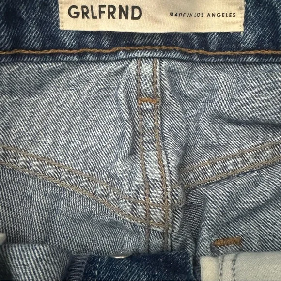 GRLFRND The Karolina High Rise Straight Crop Jeans Size 26 - Picture 9 of 11